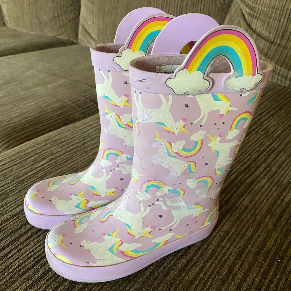 Girls rain boots size 9